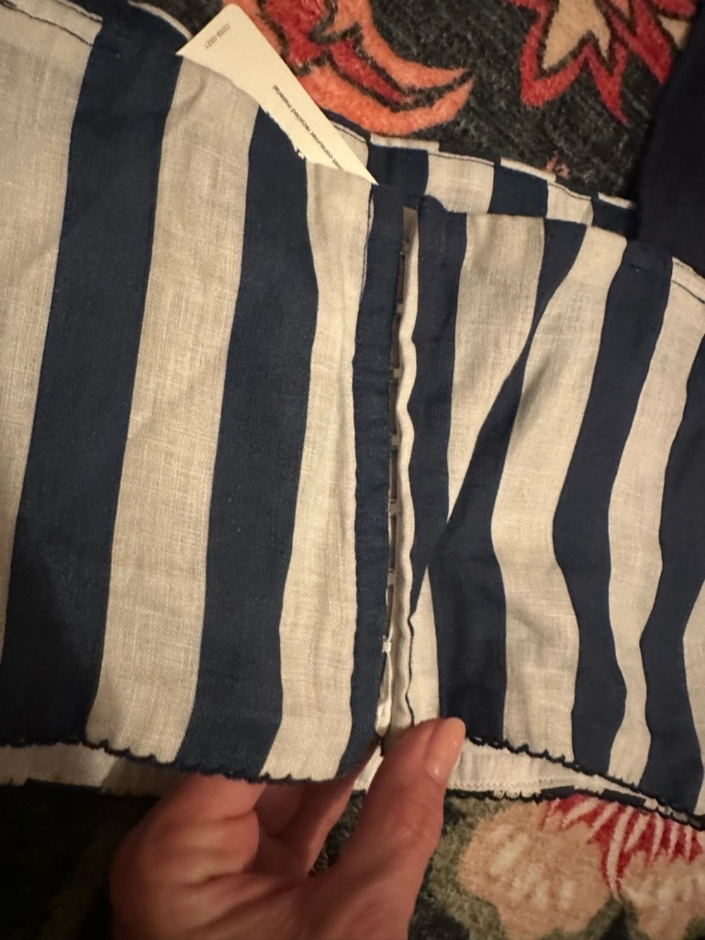 Agua Bendita Striped Crop Top NWT The RealReal Authenticated XL 💙 - Picture 11 of 12